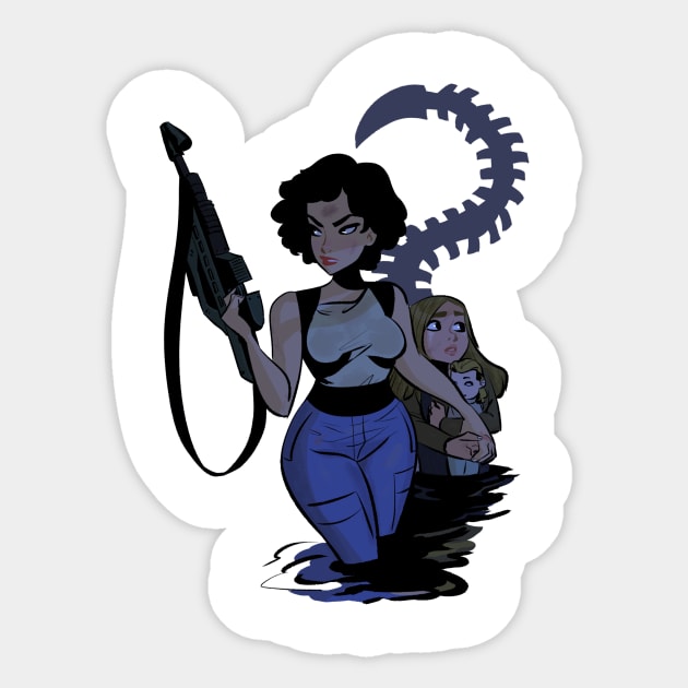 Aliens Sticker by ImmarArt